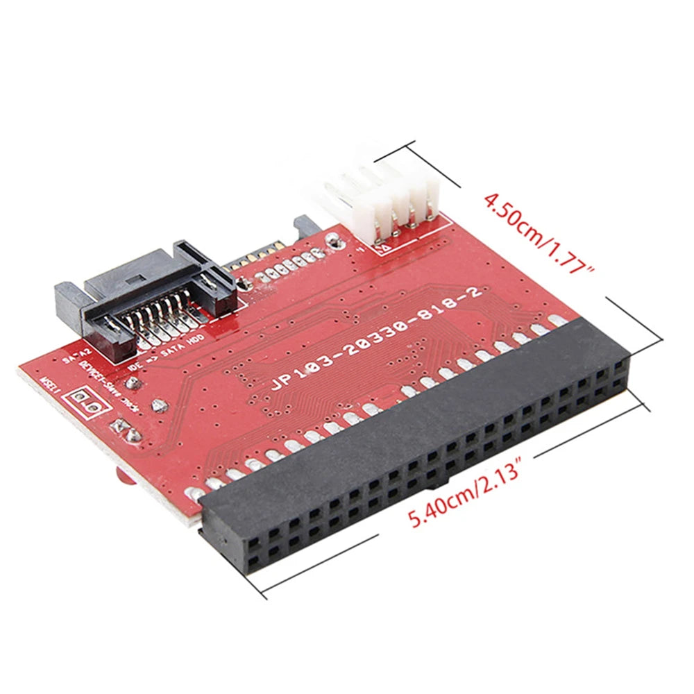 PCB+Metal IDE To SATA Converter SATA To IDE Adapter Bidirectional Conversion Card Computer Hard Disk Motherboard Conversion Card Peaceful Pleasures Health and Wellness