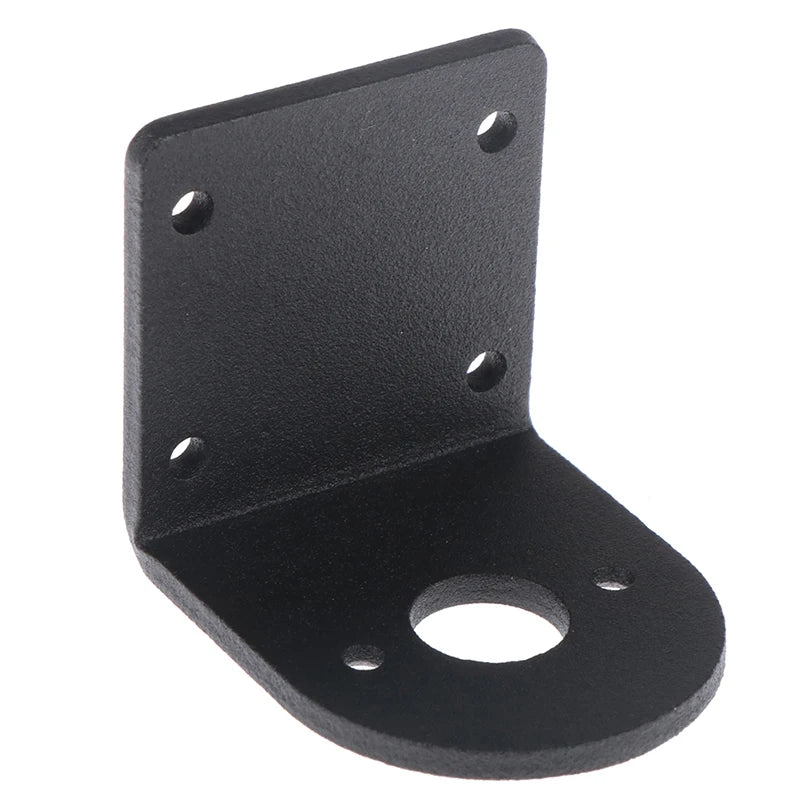 New Motor Bracket 550/545/555 DC Motor Black L Shape Aluminum Alloy Fixed Support Mounting Bracket Peaceful Pleasures Health and Wellness