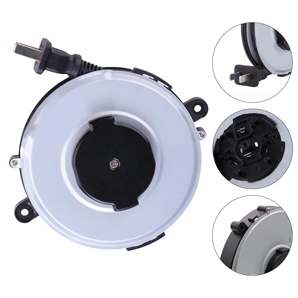 Retractable Power Cord Reel 220V 1.8m – Camping & Outdoor