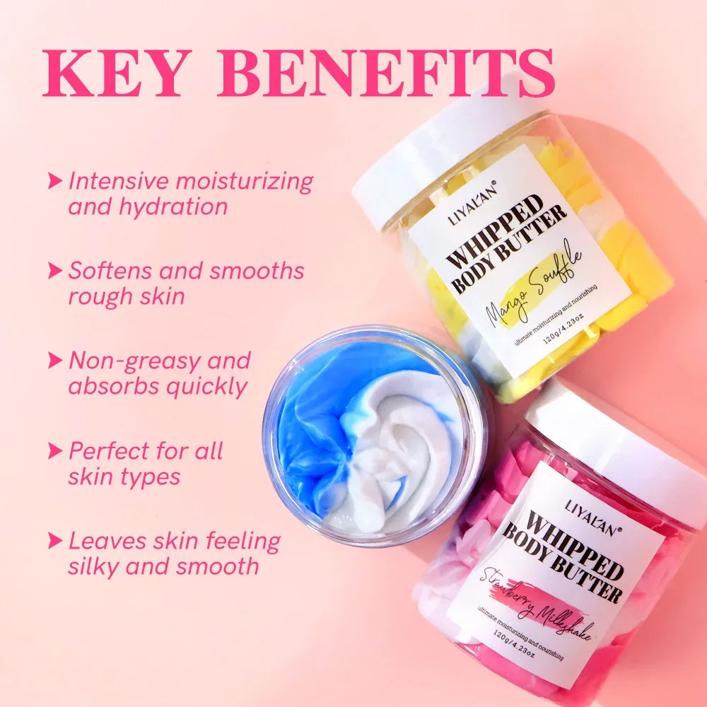 Whipped Body Butter Gift Set – 9pcs Shea & Coconut Peaceful Pleasures Health and Wellness