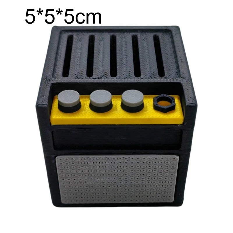Guitar Pick Holder 3D Printed Large-capacity Portable Amp Shape Slots