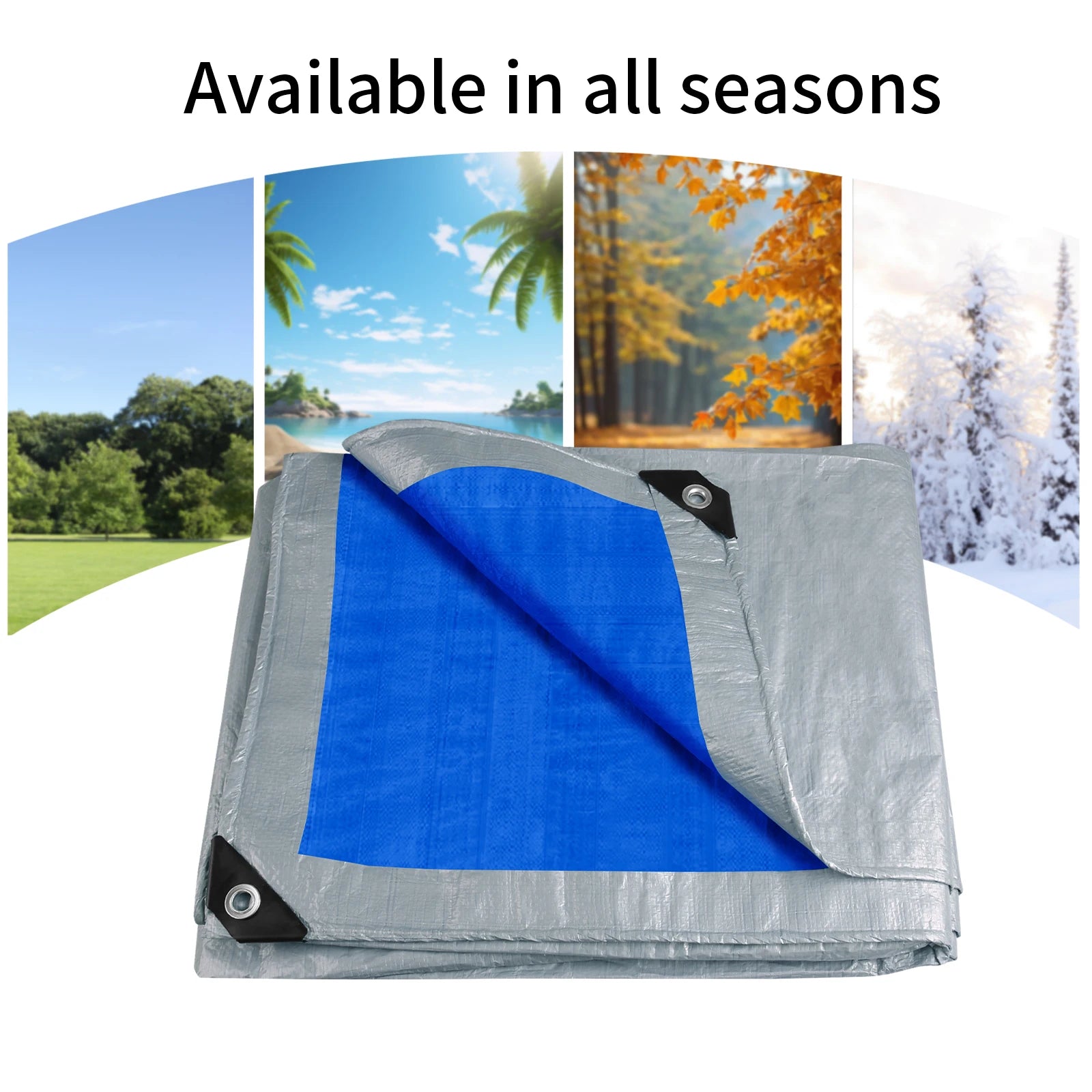 Large Waterproof Tarp Thick Tarpaulin Ideal for Canopy Tents Boats RV Pool Covers Multipurpose Protective for Indoor Outdoor Use Peaceful Pleasures Health and Wellness