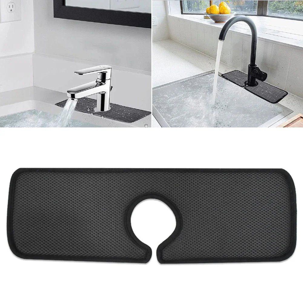 Microfiber Faucet Absorbent Mat – Sink Splash Guard Pad