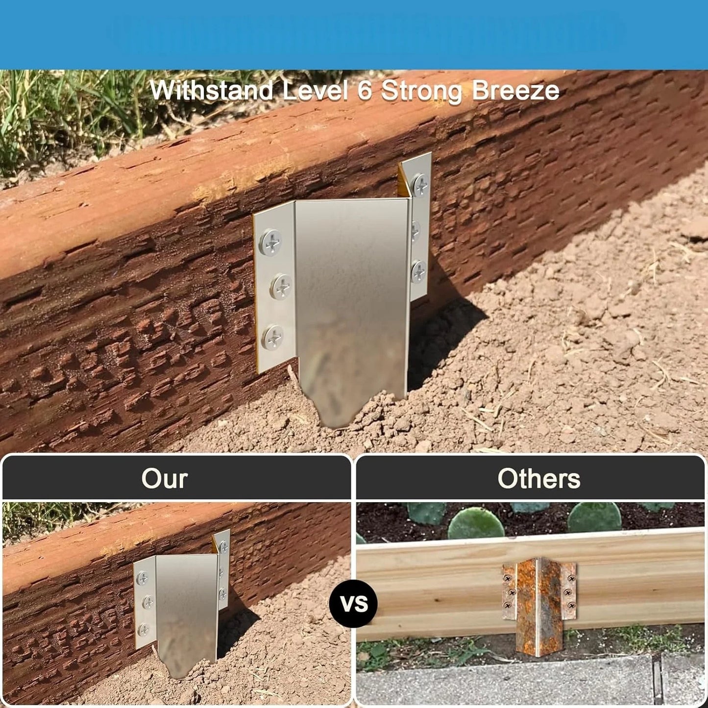 Metal Sleeper Stake Landscap Edging Anchoring Spikes Fixing Pegs