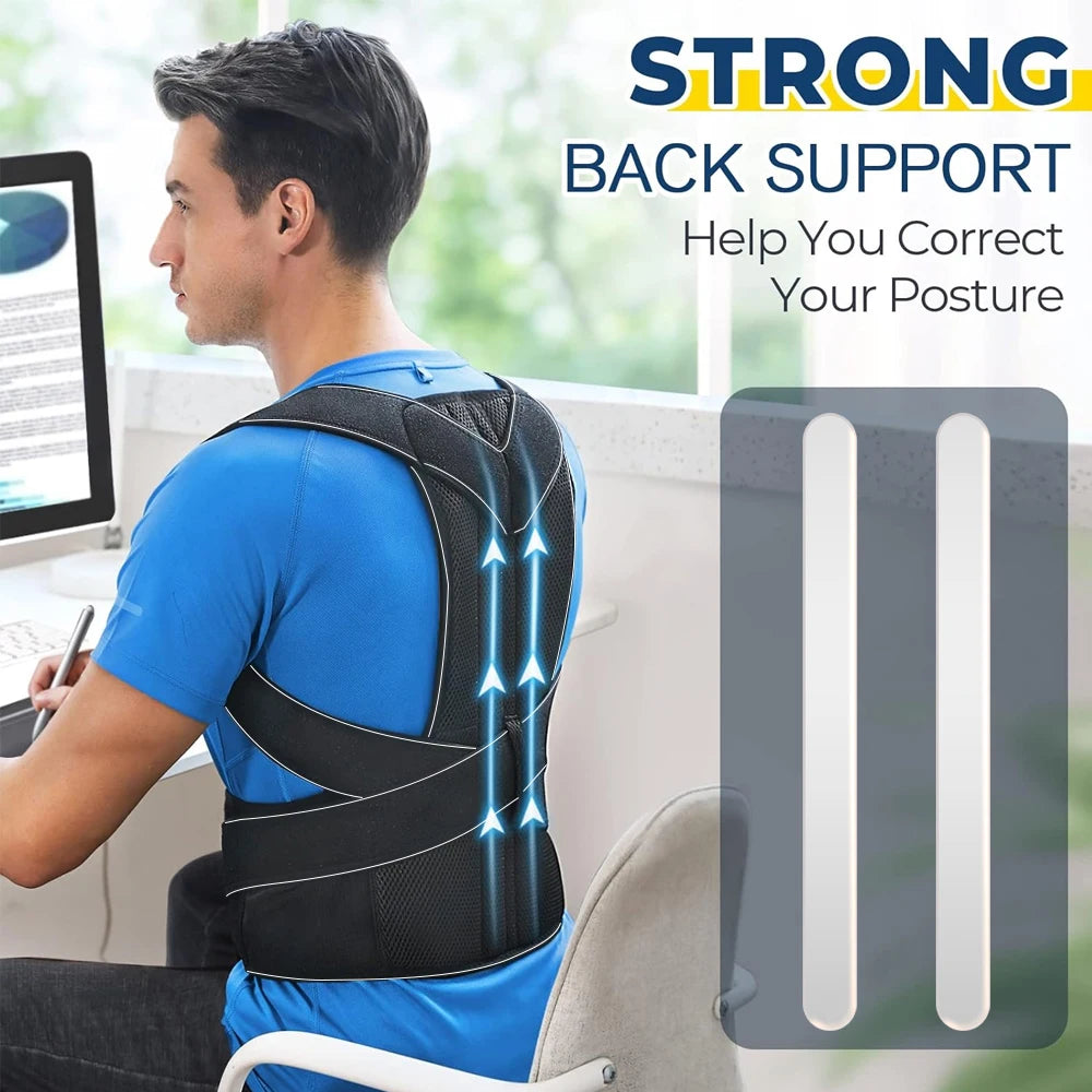 Adjustable Posture Corrector Brace – Back & Lumbar Support Posture Corrector Brace Peaceful Pleasures Health and Wellness