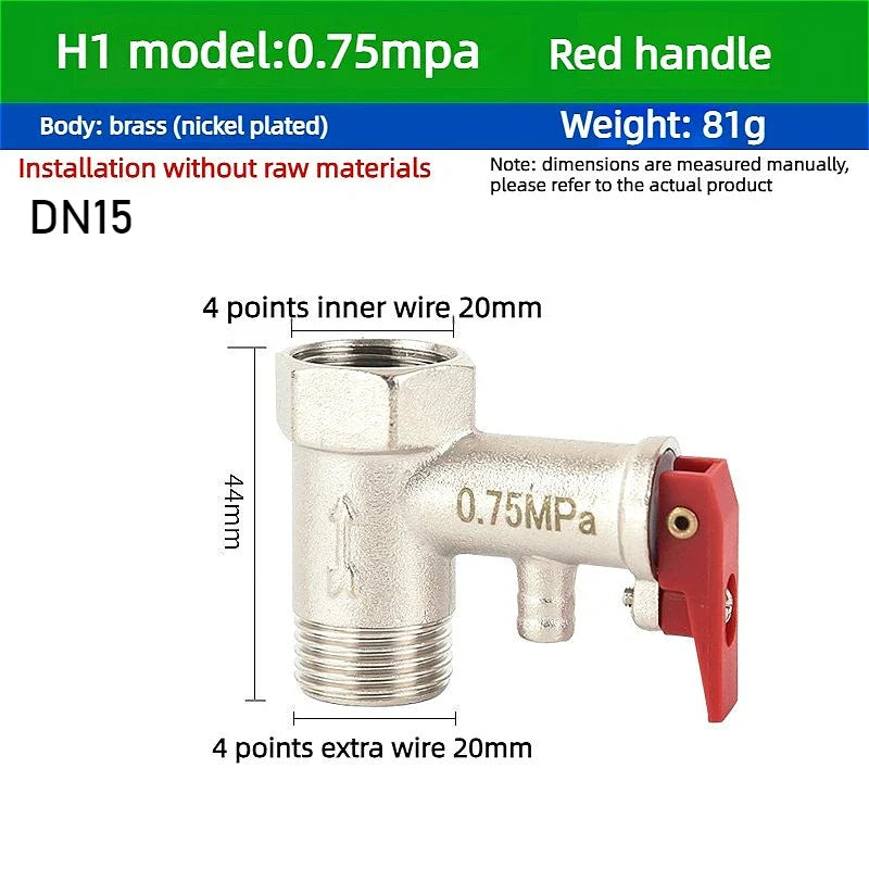 Brass Adjustable Pressure Relief Safety Valve | CE Certified