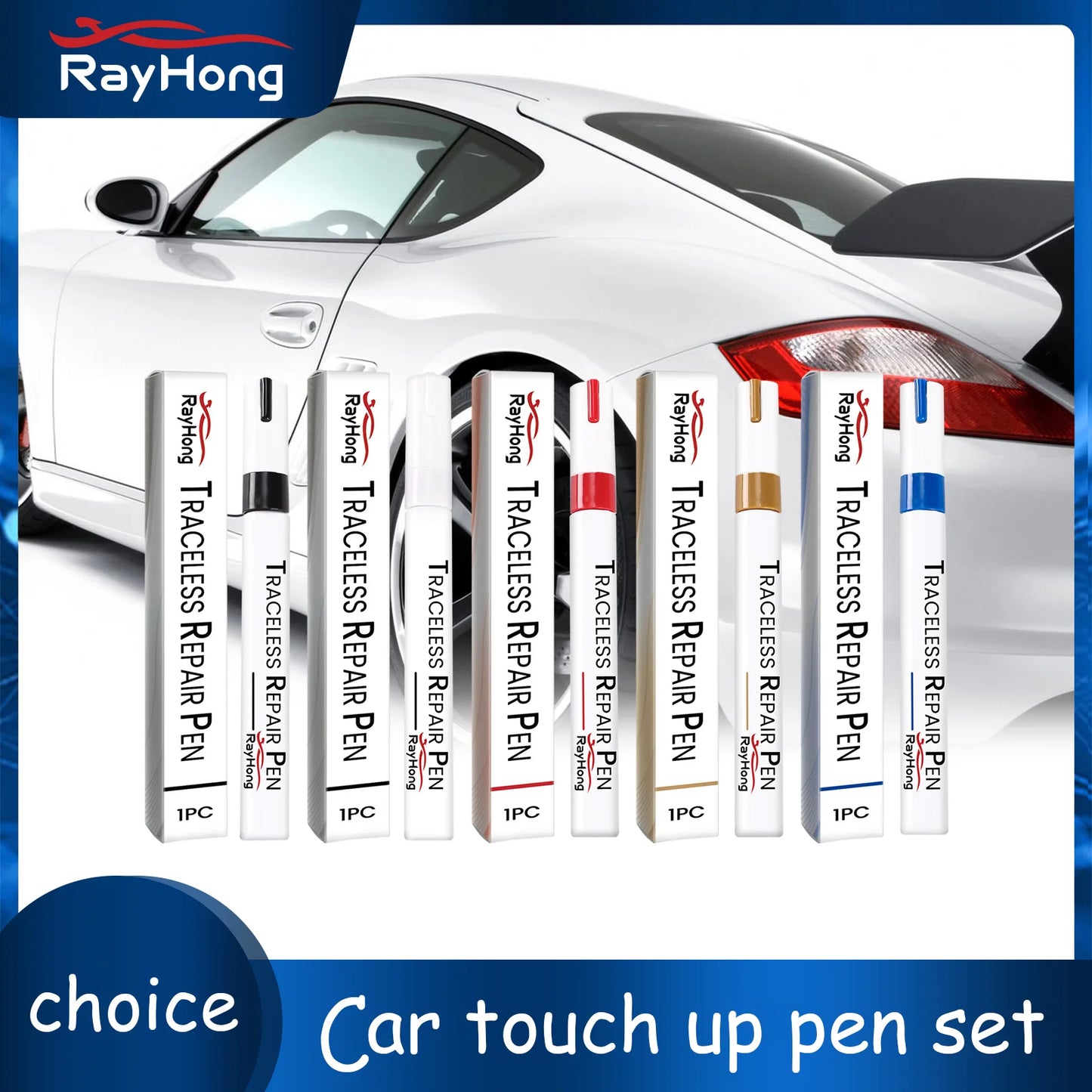 RayHong Car Paint Touch-Up Pen – Scratch Repair, Multi-Color