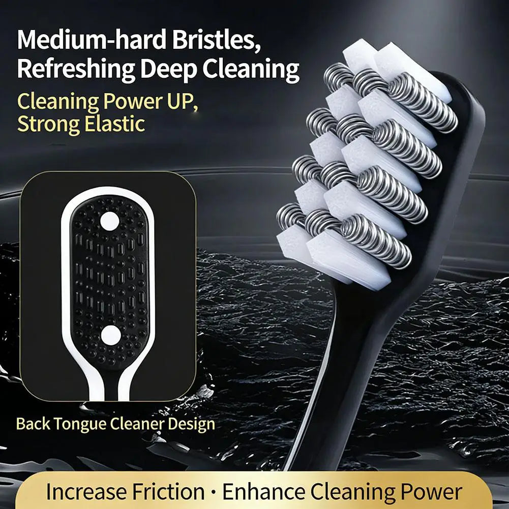 2/4Pcs Manual Toothbrush Set for Adults Deep Clean Soft Bristle Toothbrush with Ergonomic Handle for Daily Oral Care Peaceful Pleasures Health and Wellness