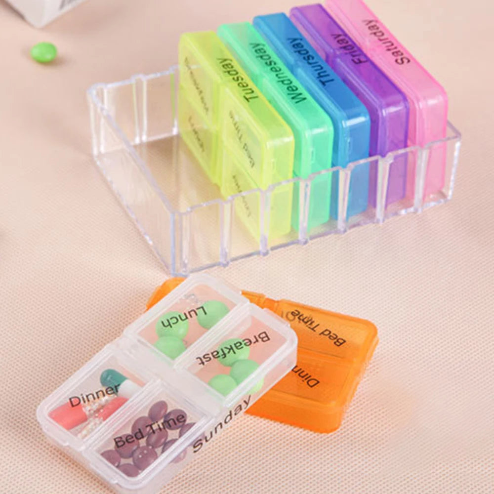 28 Compartment Plastic Medicine Box Drawer Style Organizer for Home Health Care Storage medicine organizer shelf Peaceful Pleasures Health and Wellness