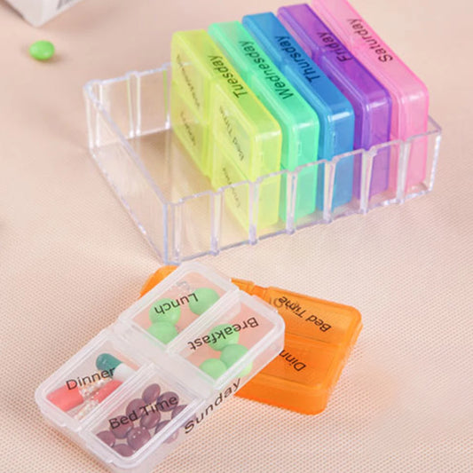 28 Compartment Plastic Medicine Box Drawer Style Organizer for Home Health Care Storage medicine organizer shelf Peaceful Pleasures Health and Wellness