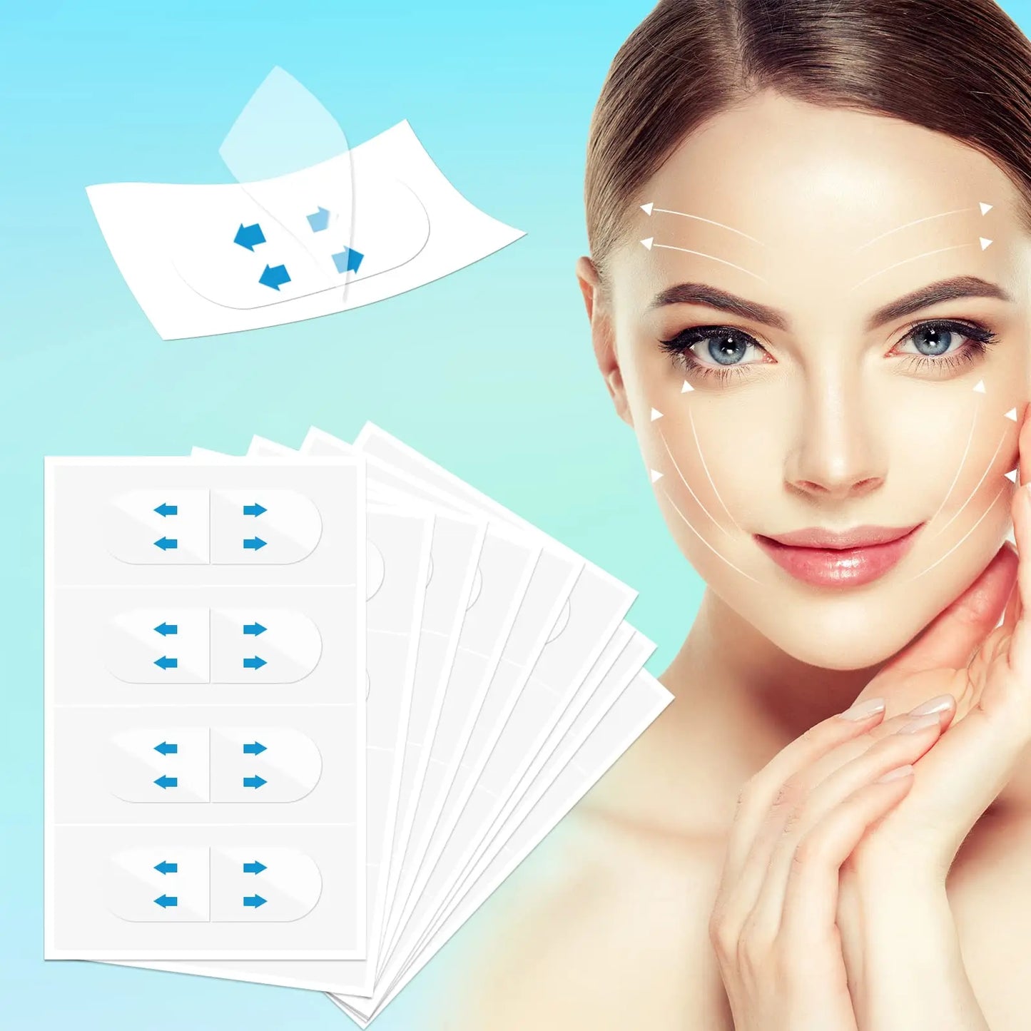 Invisible Face Lift Tape – V-Line Jawline & Cheek Lifting Stickers