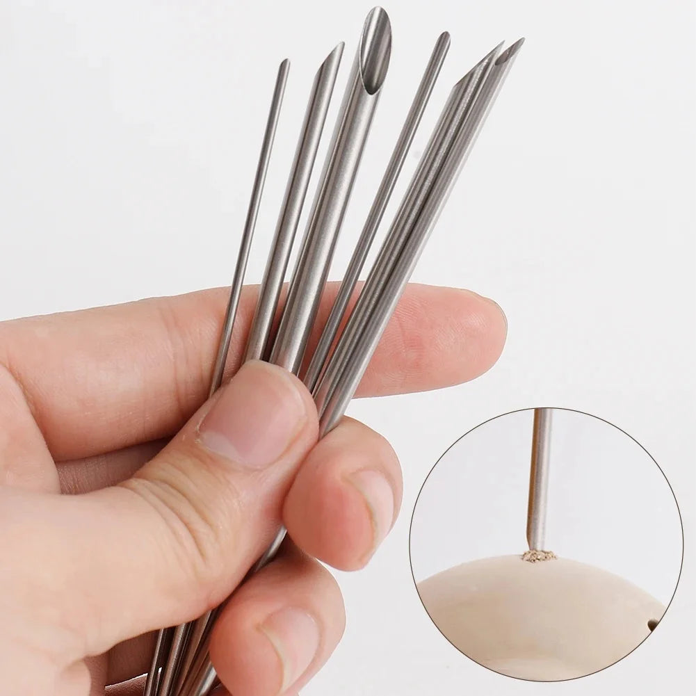 6 Stainless Steel Hole Puncher Carving Sculpture Modeling Pottery