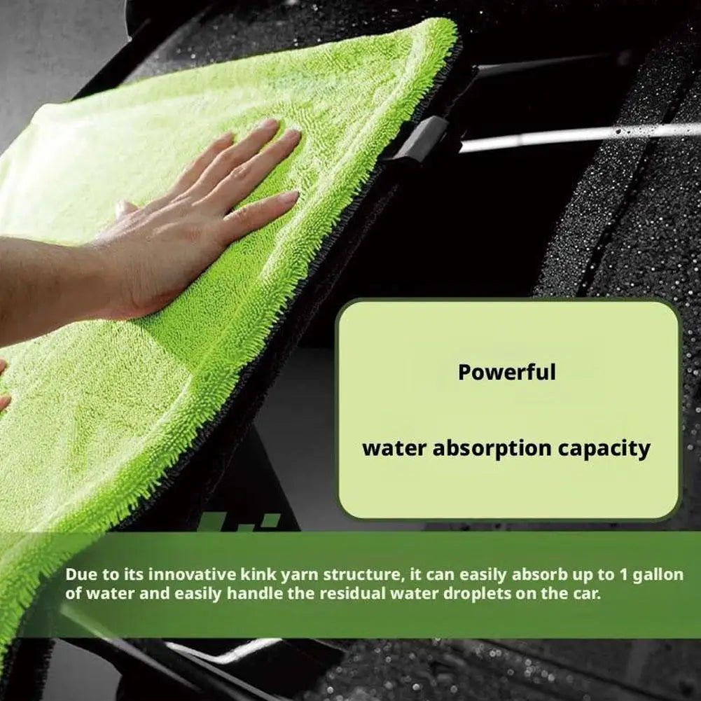Double-Sided Microfiber Twist Car Wash Towel | Detailing Cloth