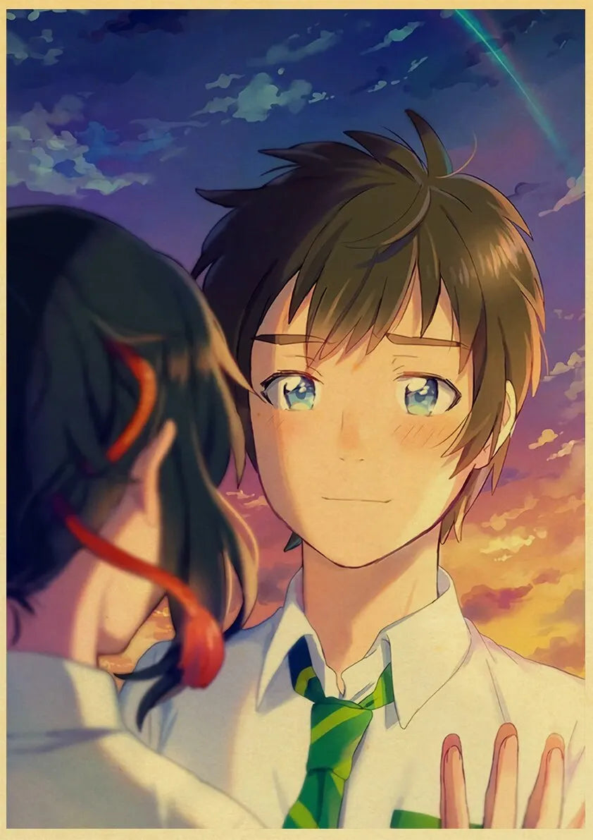 Your Name Anime Poster – Shinkai Makoto Canvas Wall Art