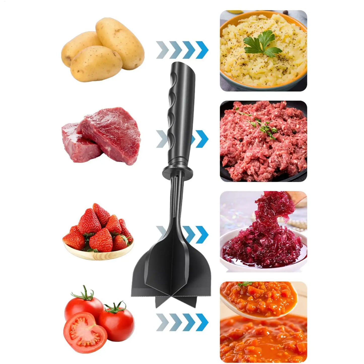 Meat Chopper & Ground Beef Masher | Ergonomic Kitchen Tool