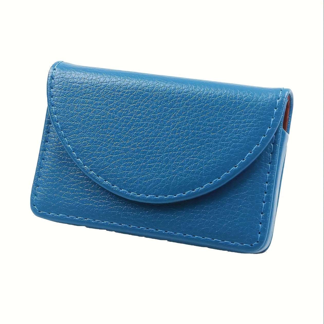 Large Capacity Leather Business Card Holder | Magnetic Closure