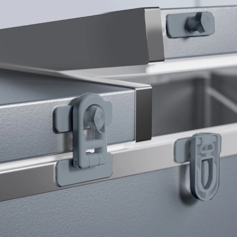 New 1pc Multifunction Useful Refrigerator Door Latch New Plastic Baby Safety Lock Kids Security Protection Cabinet Drawer Lock Peaceful Pleasures Health and Wellness