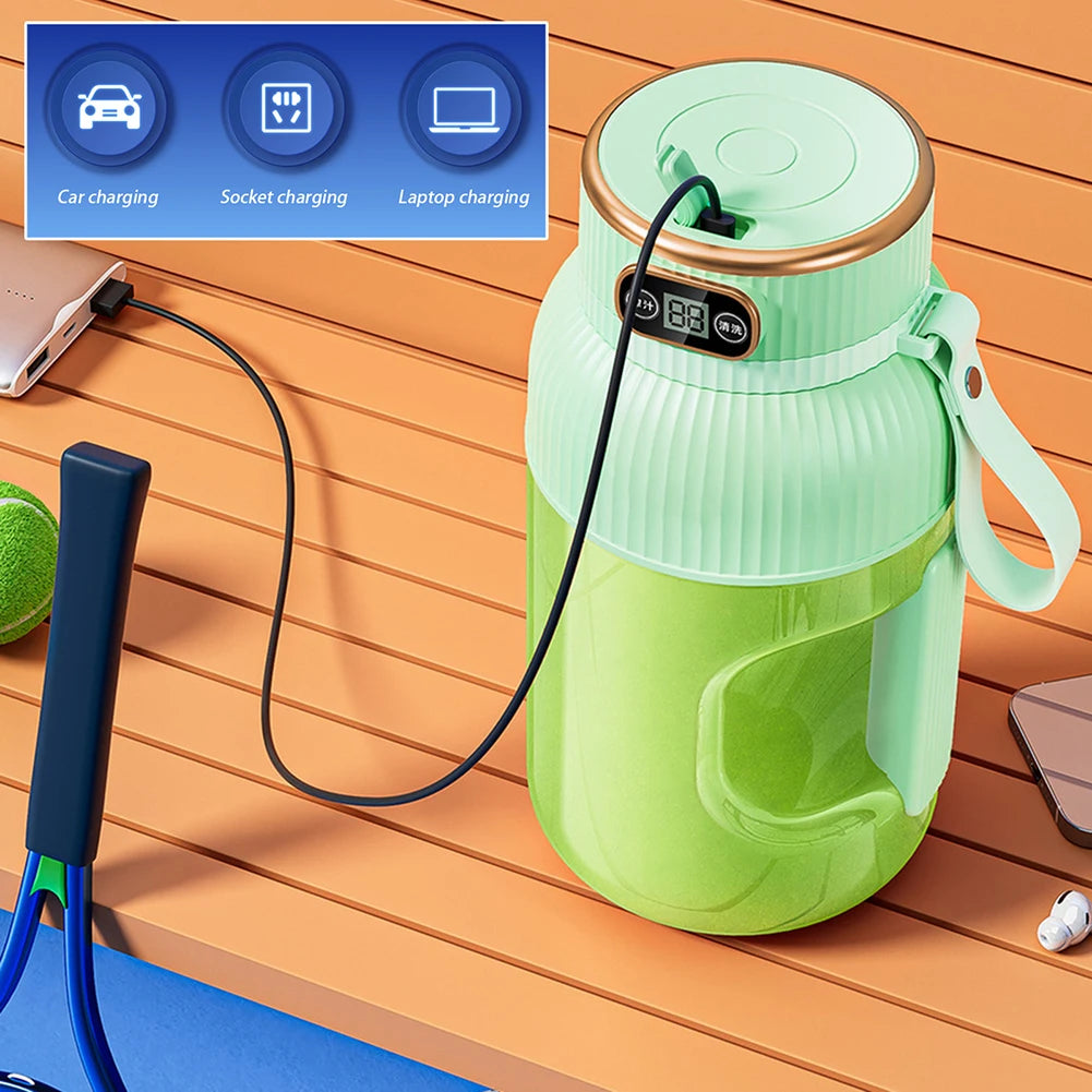 Fruit Juicer Cup Portable Electric Fruit Mixer Stirrng Cup Large Capacity Smoothie Quick Making Bottle Suitable Juice Production Peaceful Pleasures Health and Wellness