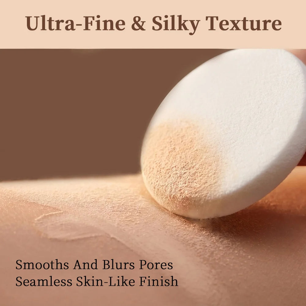 Collagen Pressed Powder Brightening & Contour 2 IN 1 Strong Oil Control Fine Silky Blendable Texture Nourishing Collagen Powder Peaceful Pleasures Health and Wellness