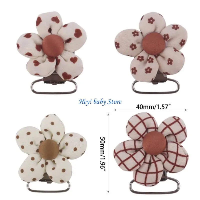 DIY Flower Baby Pacifier Clip – 4 Patterns, Girls & Boys
