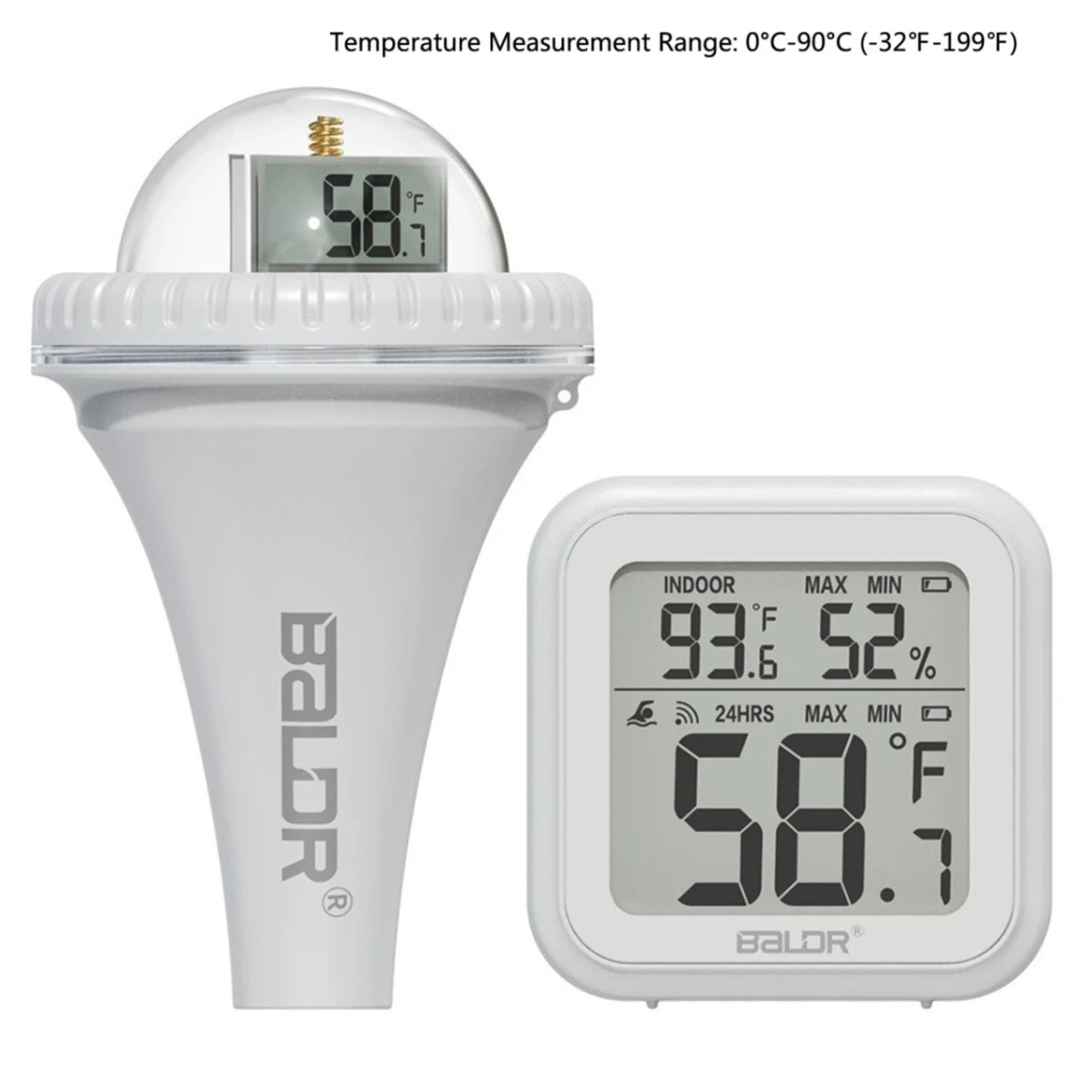 Floating Digital Swimming Pool Thermometer Swimming Pool Accessories Outdoor Waterproof Spa Aquarium Bathrooms Thermometer Peaceful Pleasures Health and Wellness TypeB