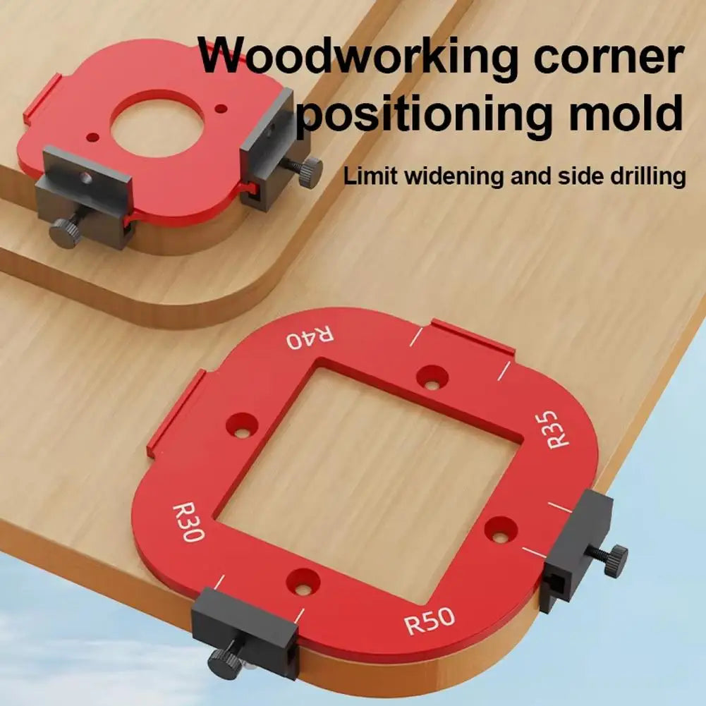 R10-R50 Router Corner Radius Template For Woodworking Positioning Mold Board Arc Cutting Radius Jig Tool Peaceful Pleasures Health and Wellness