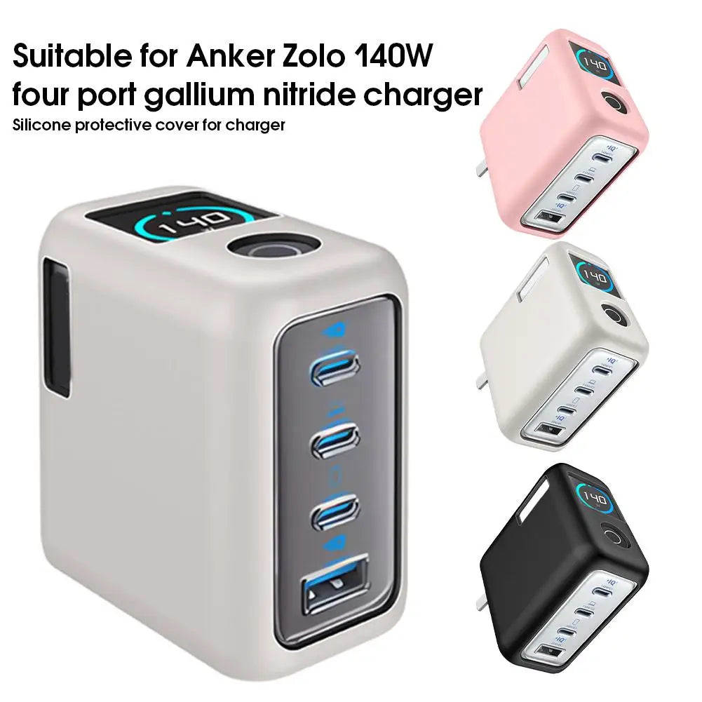 Anker Zolo 140W Four-Port Gallium Nitride Charger Silicone Protective Case Compatible with Anker Zolo 140W Charger Peaceful Pleasures Health and Wellness