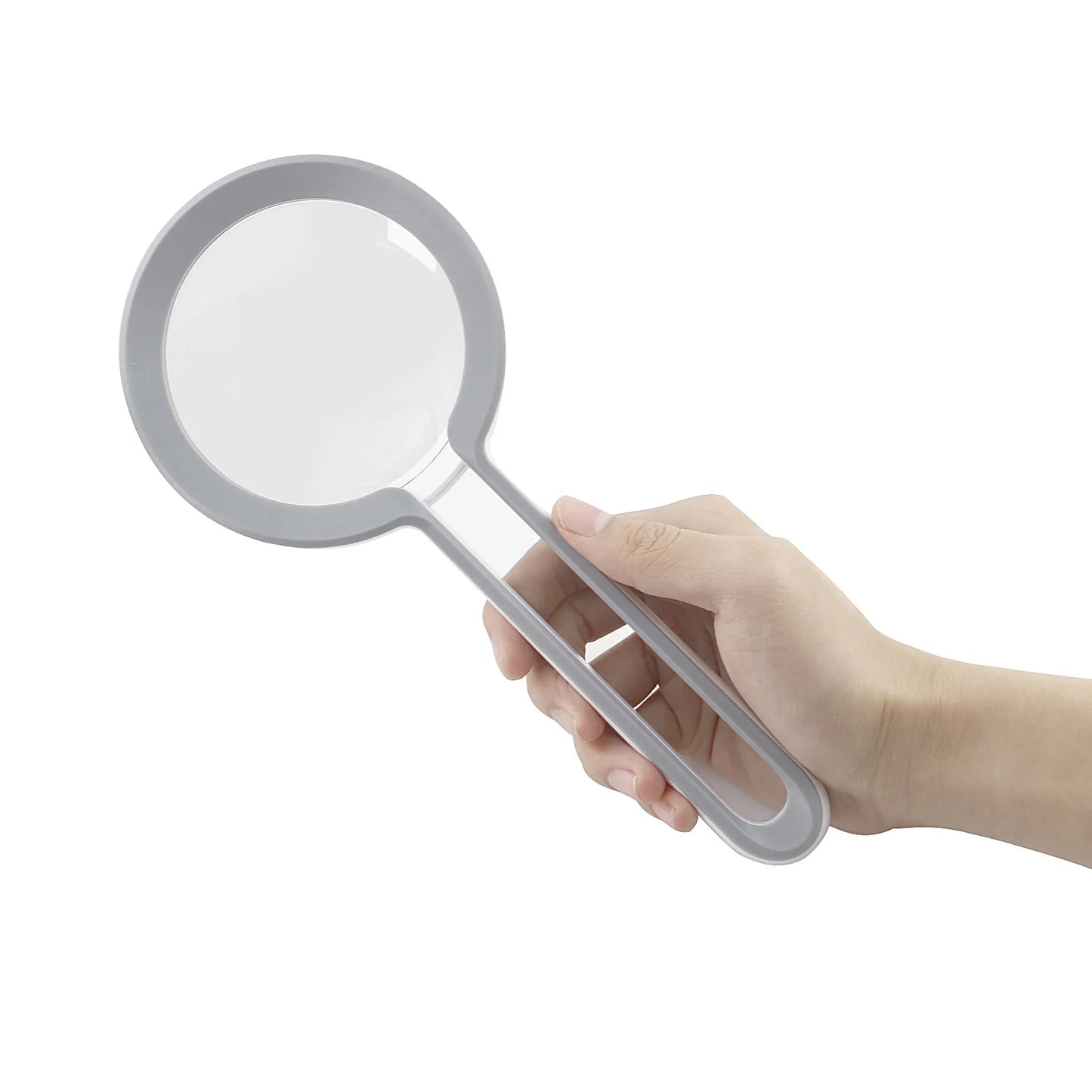 Handheld Magnifying Glass, High-Power Portable, Elderly Reading, Children Observation, Reading Magnifying Glass Peaceful Pleasures Health and Wellness 5X