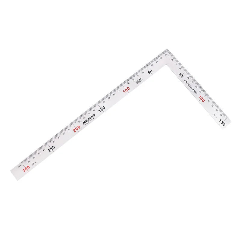 Professional Multifunctional 90 Degree L Square Ruler Precision Measuring Tool for Student Drafting Drawing Designing Peaceful Pleasures Health and Wellness