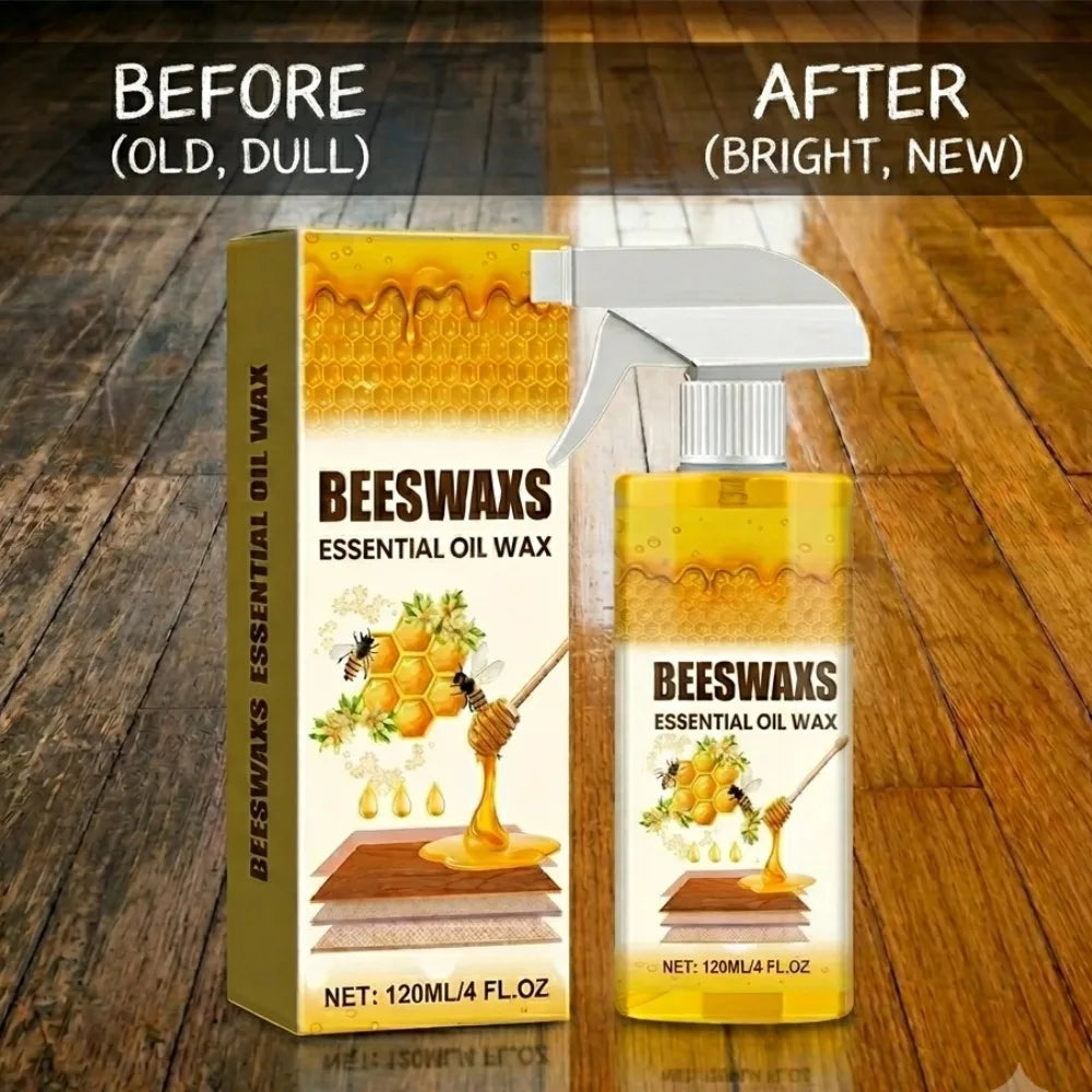 Natural Beeswax Wood Floor Polish & Furniture Wax | 120ml Kit