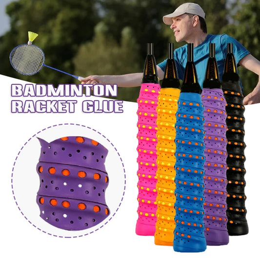 Tennis Racket Grip Tape 110cm Stretchy PU Anti-Slip Handle Wrap Racket Grip Tape Peaceful Pleasures Health and Wellness