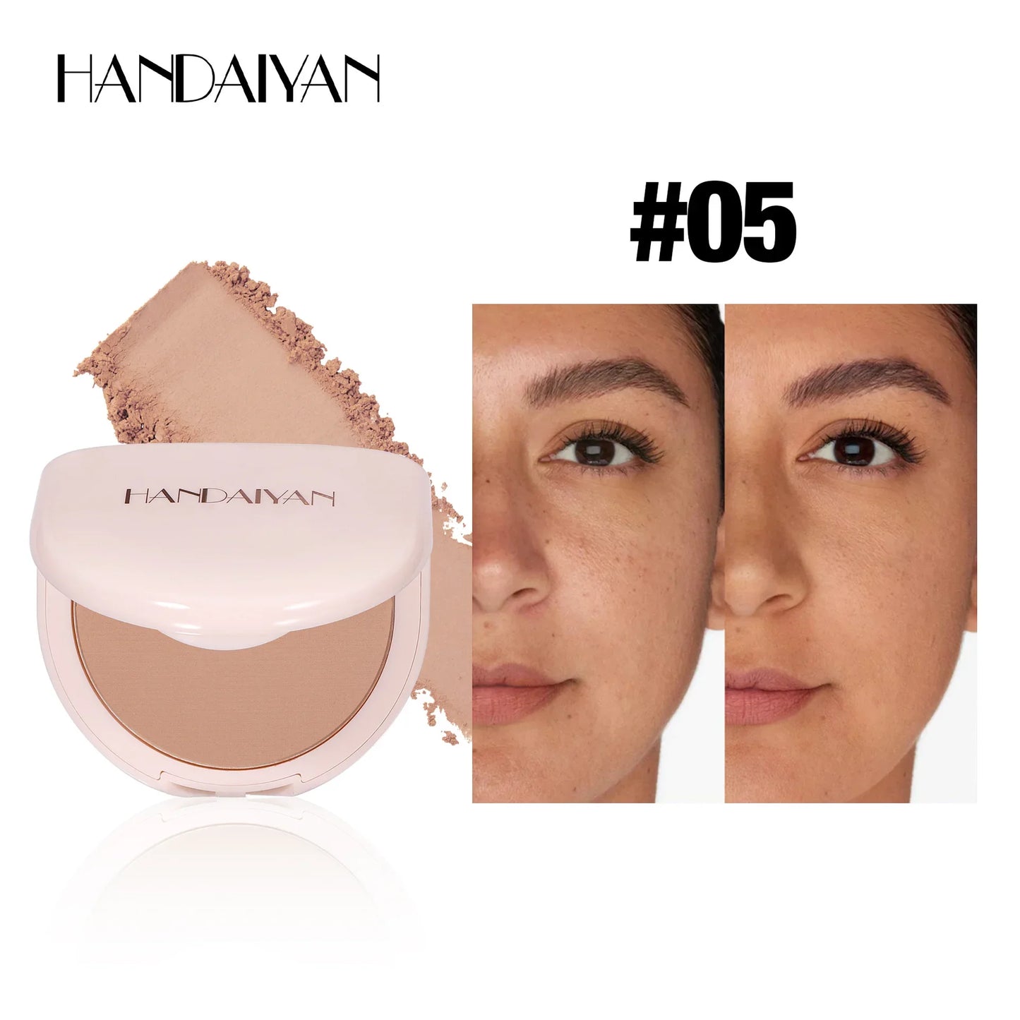 Handaiyan Oil Control Pressed Powder – Matte Waterproof Setting