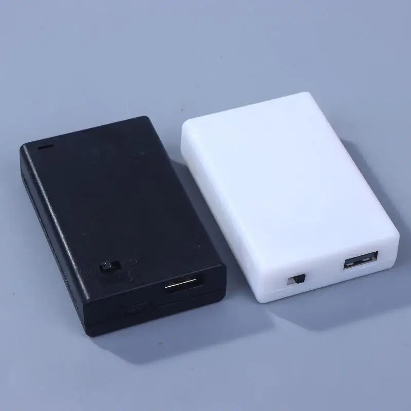 Black/White 3AA 4.5V Battery Box AA Battery Case AA Battery Holder With Switch AA Box 4.5V With Line Or With USB/Line Peaceful Pleasures Health and Wellness