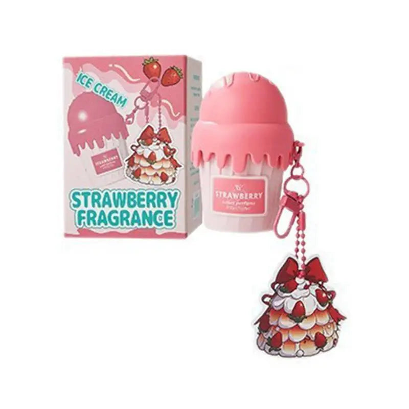 Arabian Gourmet Ice Cream Perfume 50ml Sweet Chocolate Strawberry Cherry Vanilla Perfume Fresh Luxury Unisex Eau De Toilette Peaceful Pleasures Health and Wellness Strawberry 50ML