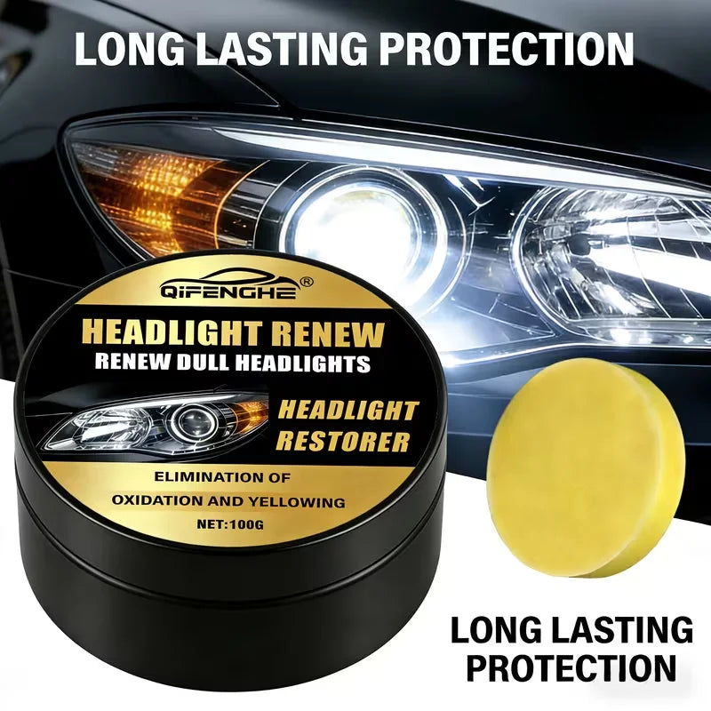 Headlight Restorer Polish – UV Protection & Anti-Yellowing 100g