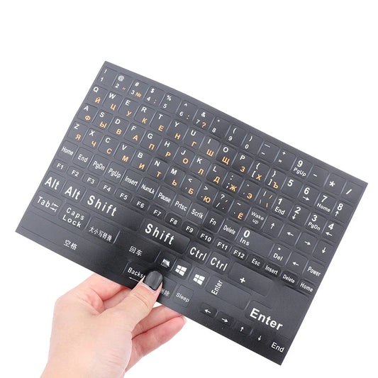 Russian Keyboard Stickers – Cyrillic Layout for Laptop & Desktop Keyboard Stickers Oasis Select