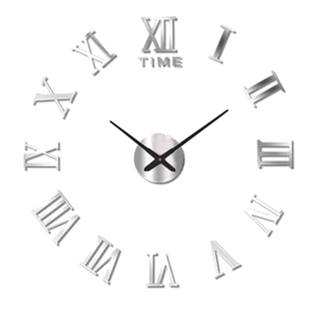 NEW Modern Design Large Wall Clock 3D DIY Quartz Clocks Fashion Watches Acrylic Mirror Stickers Living Room Home Decor Horloge Peaceful Pleasures Health and Wellness