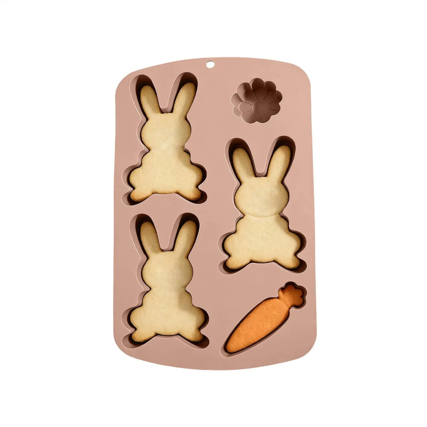 Easter Silicone Mold – Rabbit, Carrot & Flower Baking Mould