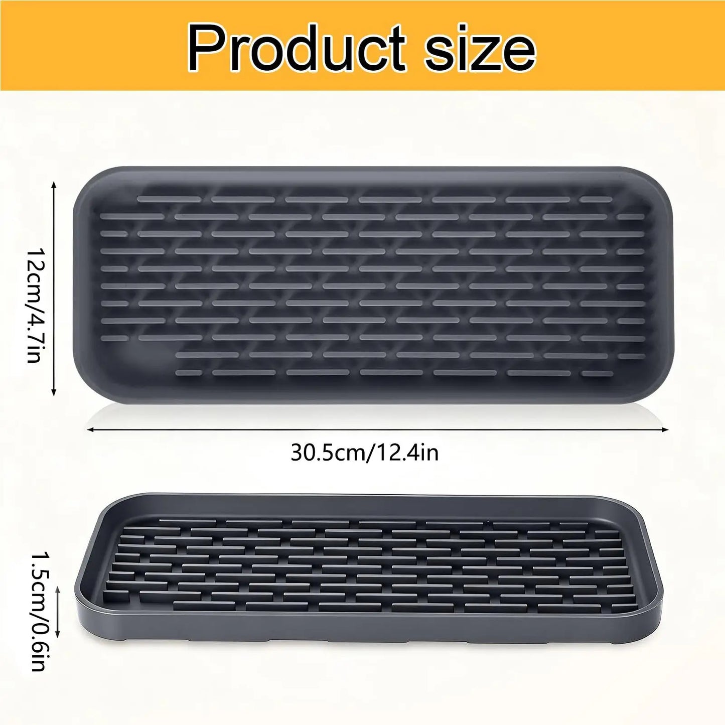 Silicone Drip Tray Mat – Non-Slip, Heat Resistant, Easy Clean