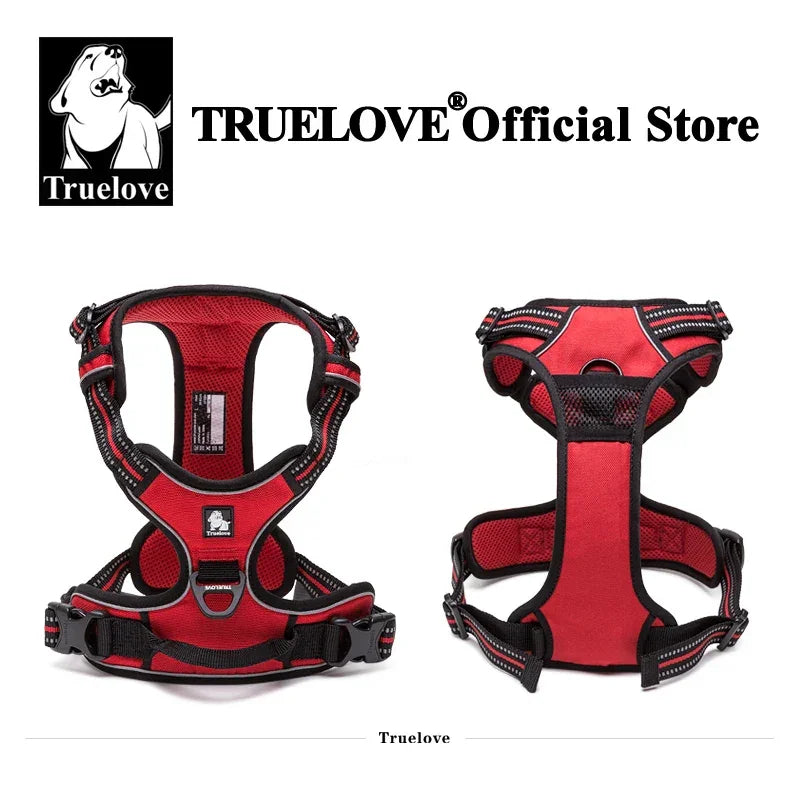 Truelove Dog Harness No Pull Pet Harness Adjustable Soft Padded Dog Vest Reflective No Choke PetVest Easy Control Handle TLH5651 Peaceful Pleasures Health and Wellness