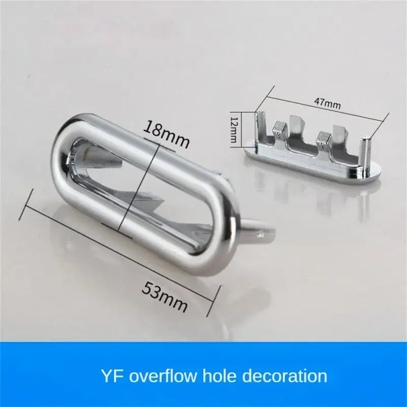 Brass Sink Overflow Hole Cover – Decorative Basin Drain Plug