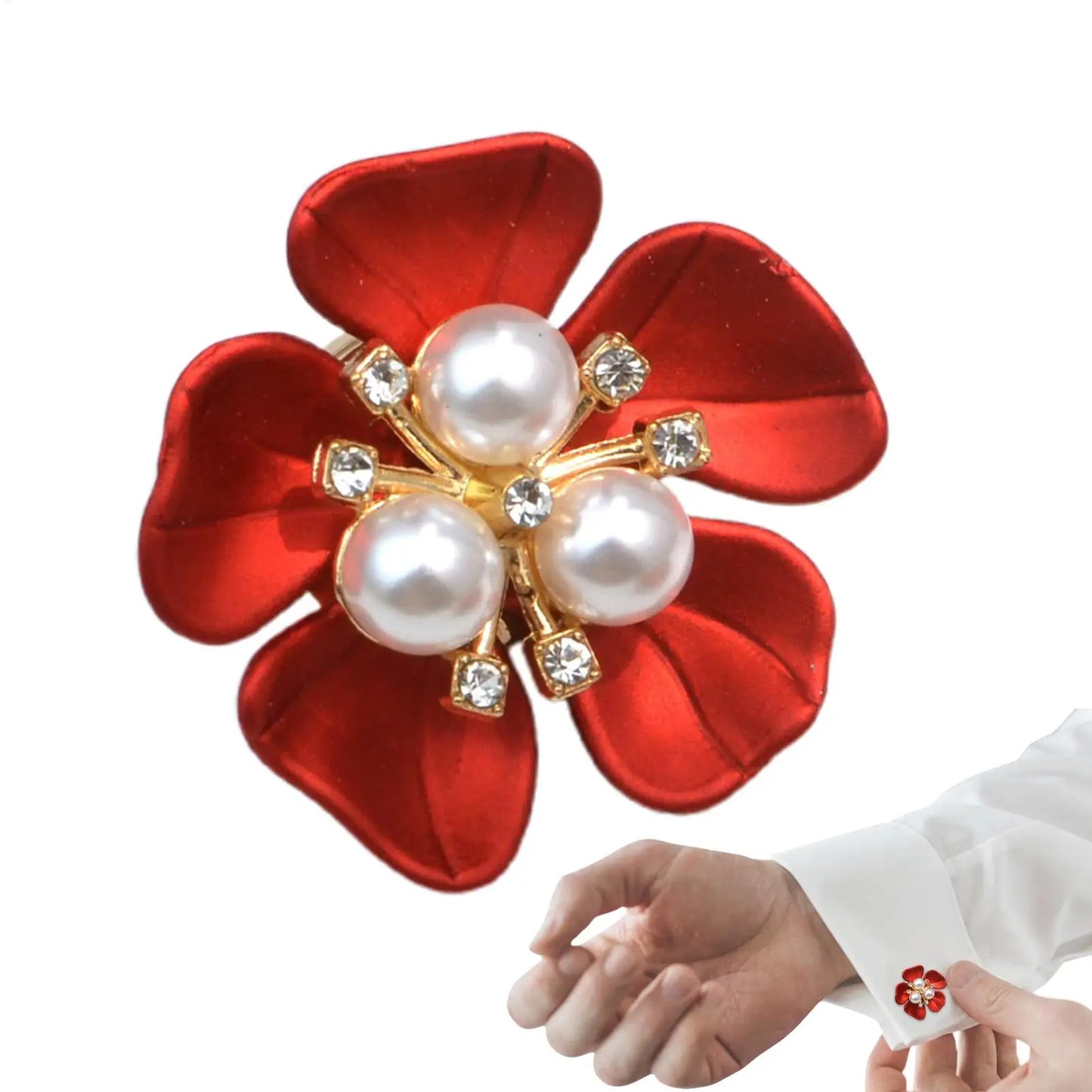 1pcs Fashion Rhinestone Button Covers Shirt Buttons Sleeve Flower Cufflinks for Men Women Decorative Accessories Jewelry Gifts Peaceful Pleasures Health and Wellness