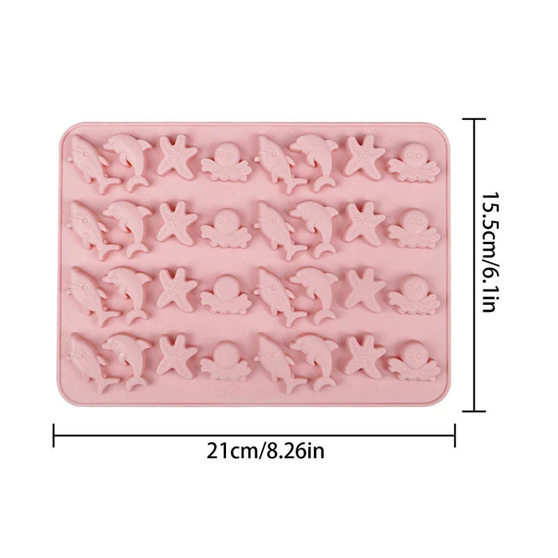 Silicone Mold – Chocolate, Candy, Jelly, Ice & Cake Decor