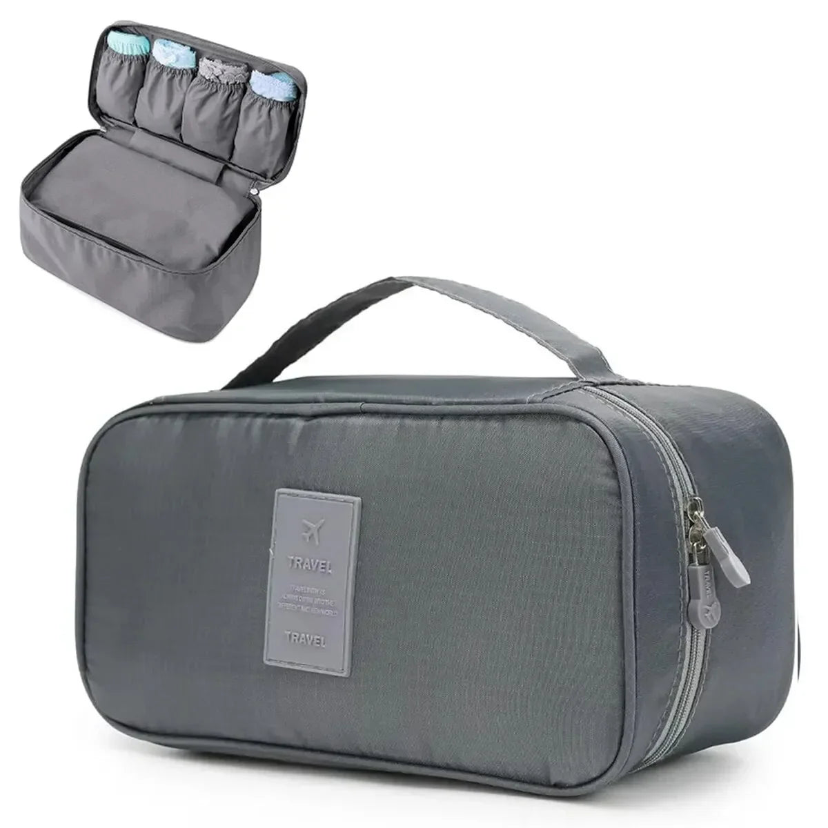 Portable Travel Organizer Bag – Underwear, Bra & Toiletry Case