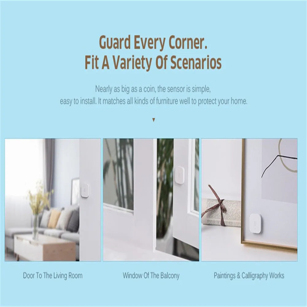 Aqara Smart Vibration Sensor Zigbee Smart Motion Shock Sensor Detection Alarm Monitor Built-in Gyro For Home Safety Mi Home App Peaceful Pleasures Health and Wellness