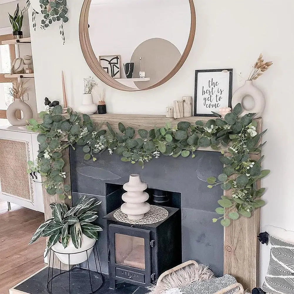 180cm Artificial Eucalyptus Garland | Baby Breath Hanging Vine