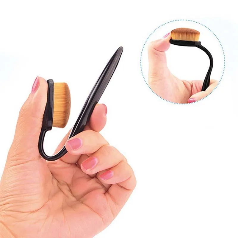 1/2/5/10PCS Large Foundation Brush Toothbrush Shape Makeup Make Up Tool Get Fast Even Application of Creams and Powders Cosmetic Peaceful Pleasures Health and Wellness