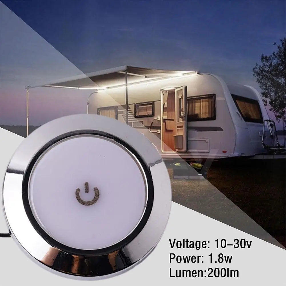 New 12V RV Interior Reading Dome light Light with Switch 5W Car Interior Led Round Light RV Indoor Roof Lamp For Camper Boat Peaceful Pleasures Health and Wellness