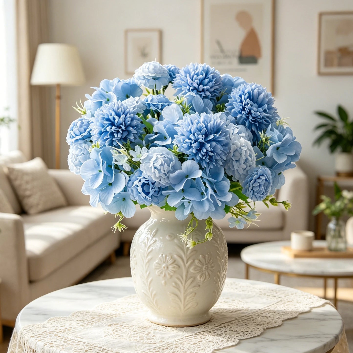 Silk Ball Chrysanthemum Artificial Flowers – Wedding & Home Décor