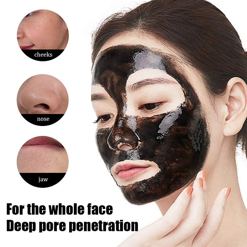Bamboo Charcoal Peel-Off Mask – Deep Cleansing & Exfoliating 60g